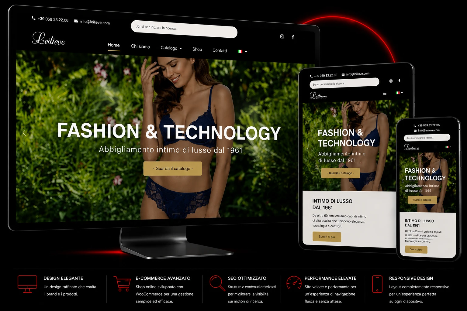 Progetto E-commerce di lingerie — e-commerce di Andrea Salardi