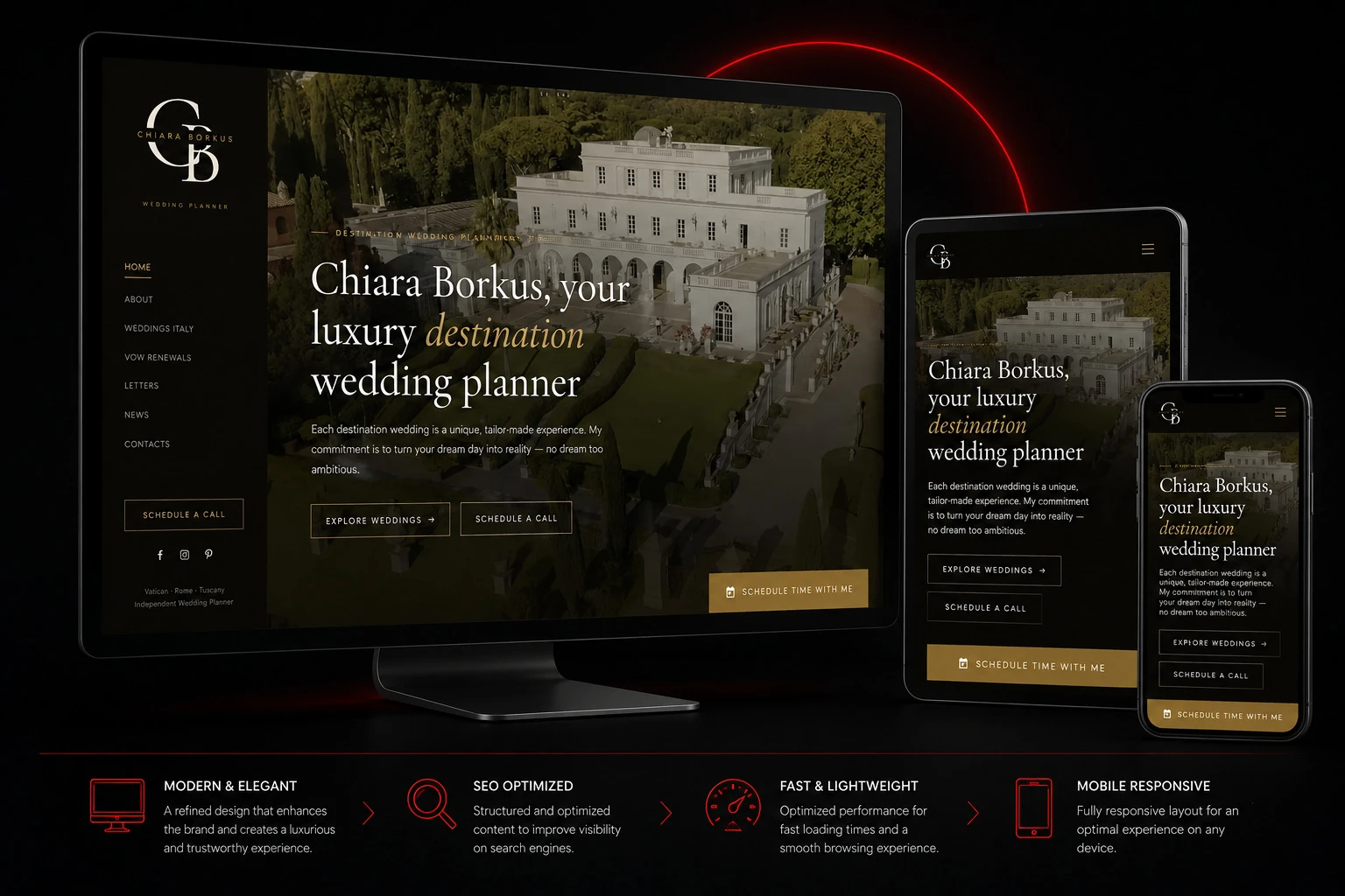 Sito web Weddings, Sito Web realizzato da Andrea Salardi