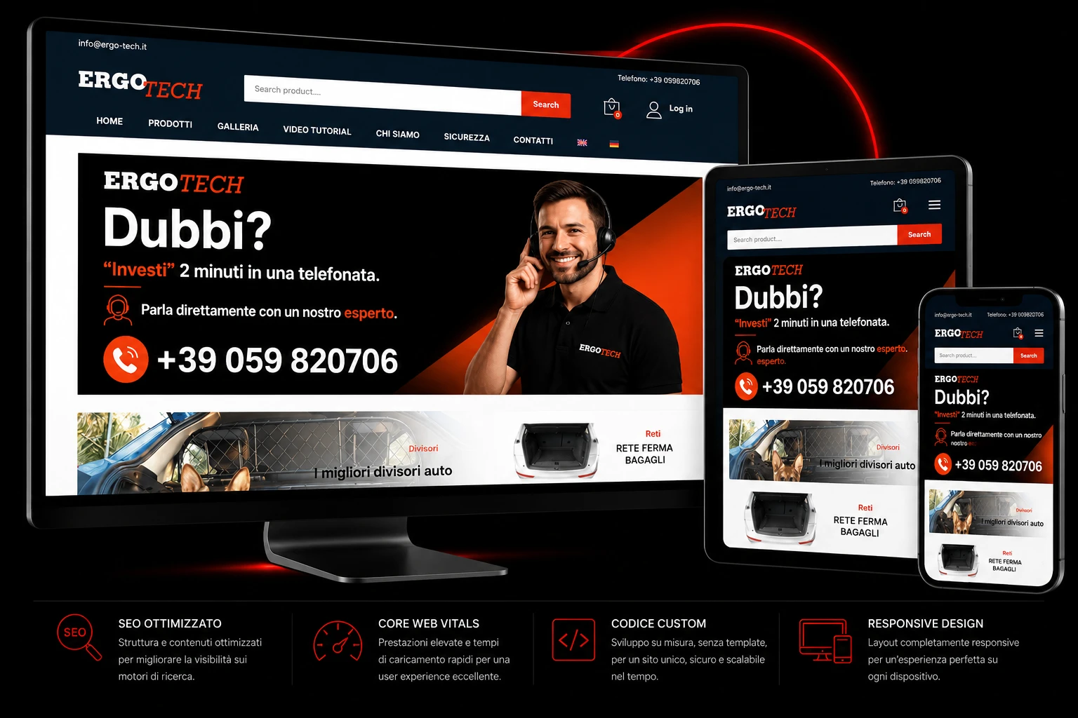 Siti E-commerce aziendali, E-commerce realizzato da Andrea Salardi