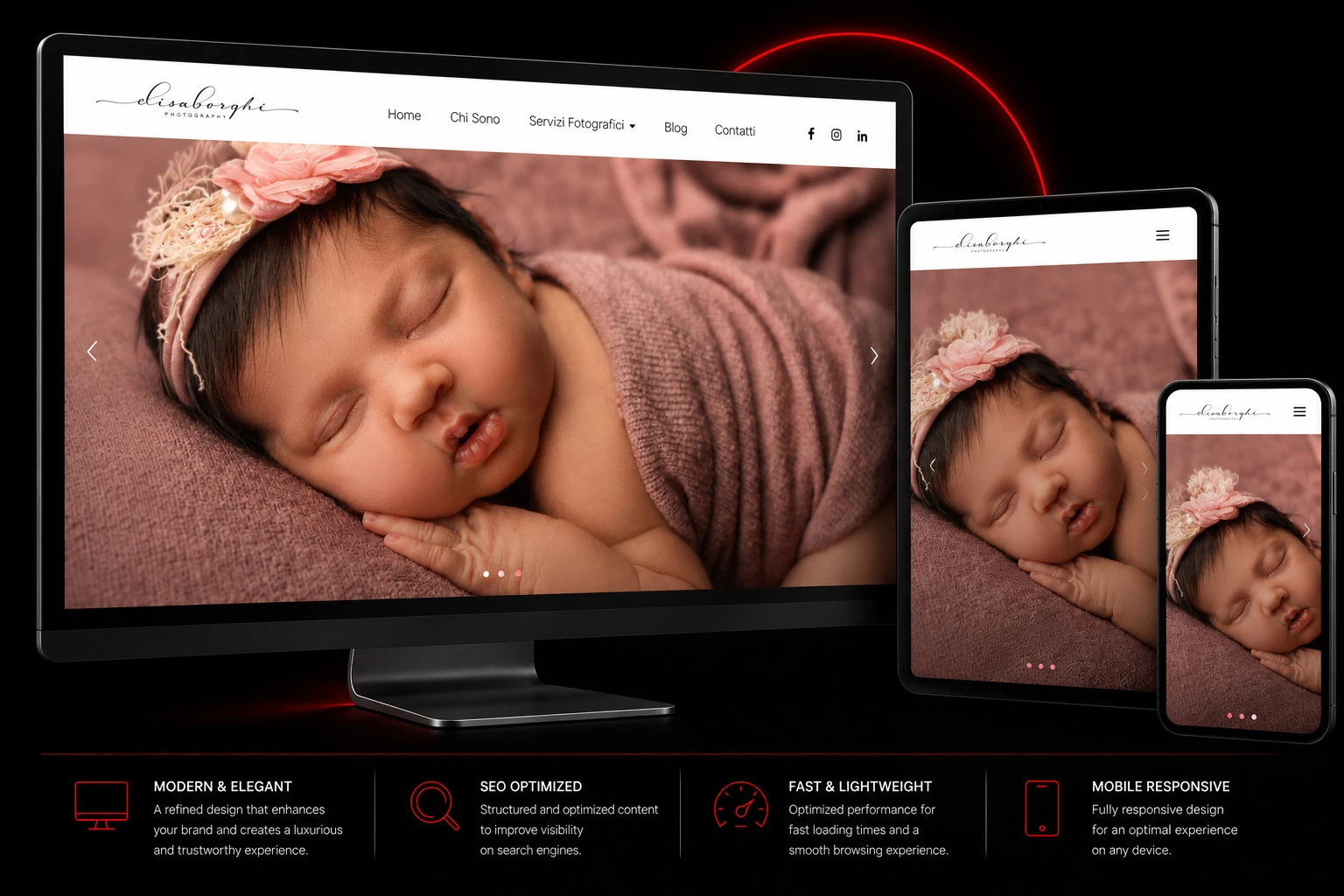 Sito web Fotografo, Sito Web realizzato da Andrea Salardi